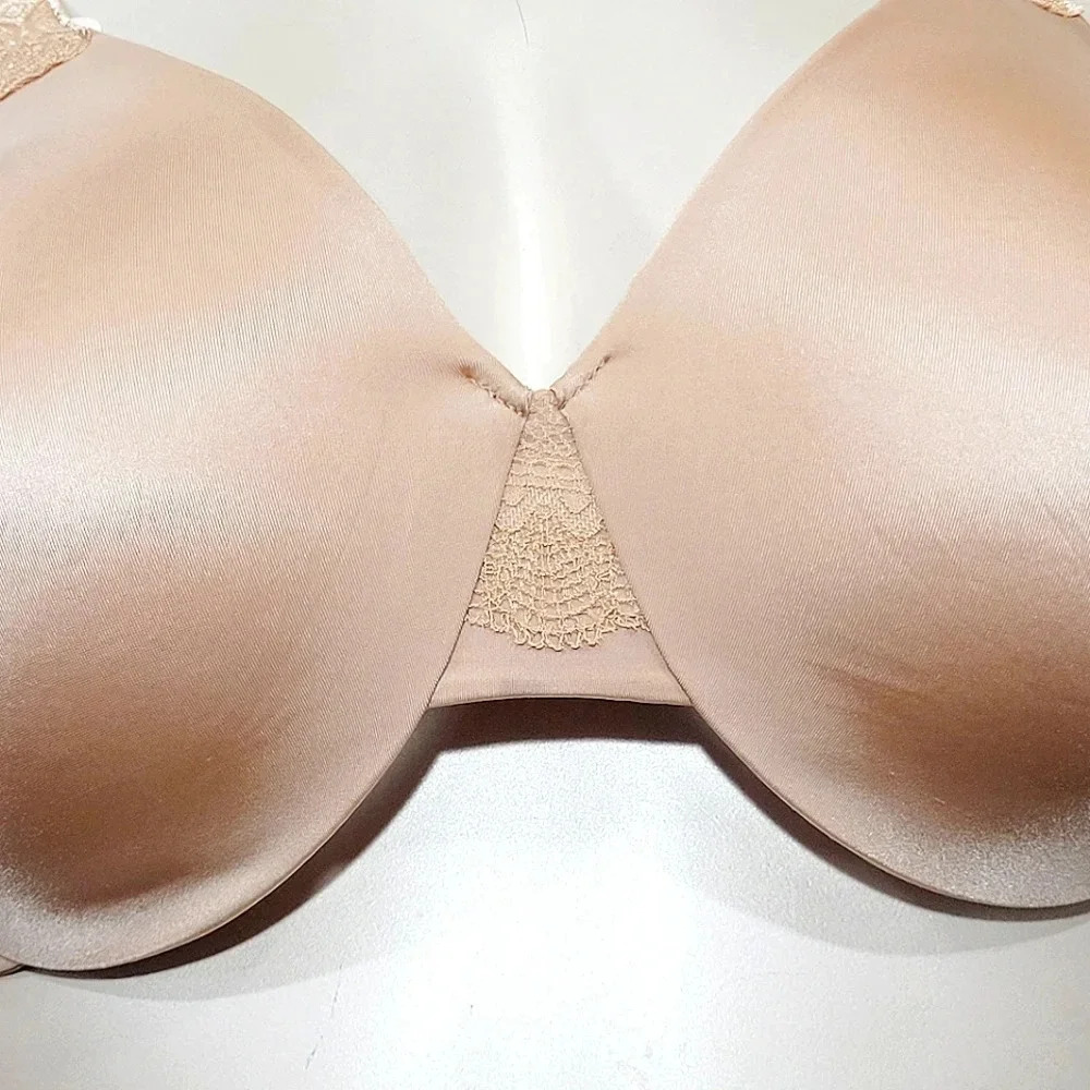 38C Vanity Fair Comfort Where it‎ Counts UW Bra Beige NWT - Picture 2 of 6